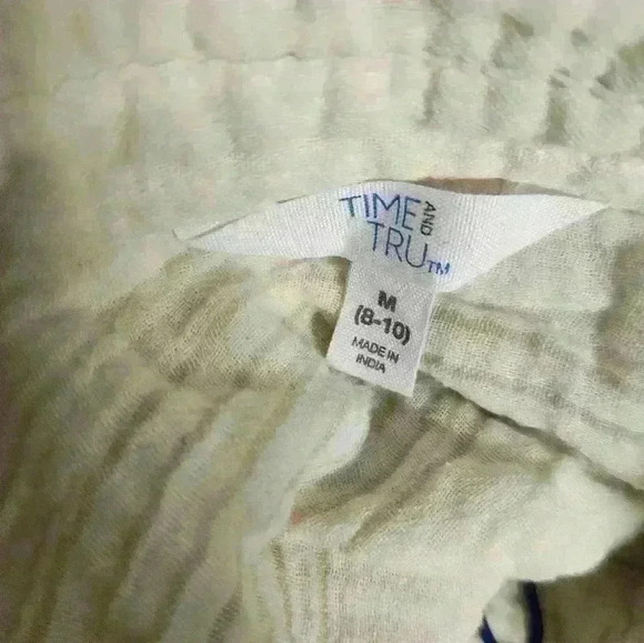 Women's lightweight sleeveless striped button-down top size M - Picture 8 of 8